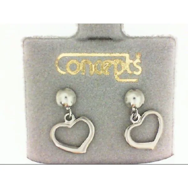 Open Heart Dangle Earrings for Sensitive Ears Chipper's Jewelry Bonney Lake, WA