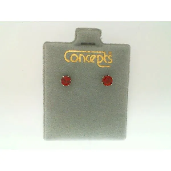 Concepts Designs for Sensitive Ears Garnet Birthstone Earrings Chipper's Jewelry Bonney Lake, WA