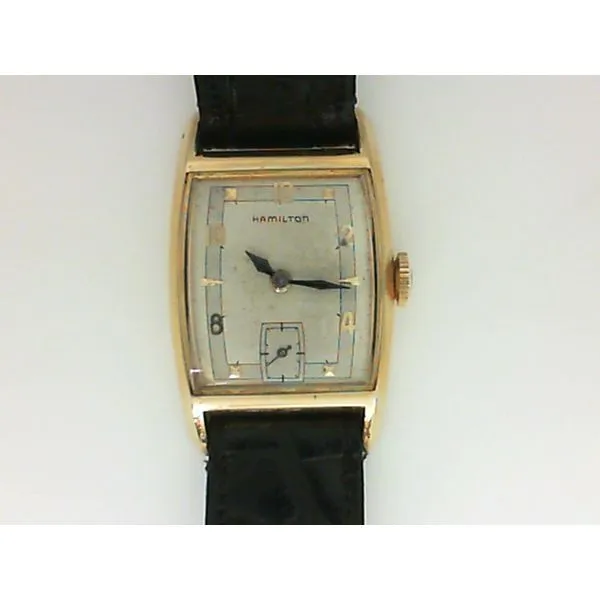 Vintage gold sales hamilton watch