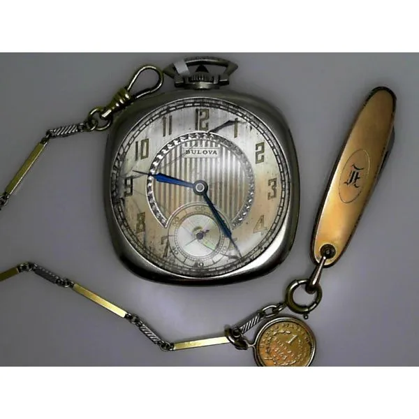 Antique bulova pocket watch top