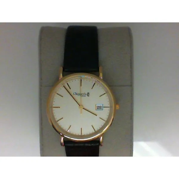 Chipper's Gents Swiss Quartz, White Dial, 3 ATM (Water Resistant to 100 Feet), Stainless Steel Case, Genuine Sapphire Crystal, B Chipper's Jewelry Bonney Lake, WA