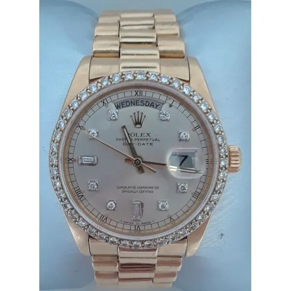 36MM 18kt Yellow Gold Rolex Presidential Watch Chipper's Jewelry Bonney Lake, WA