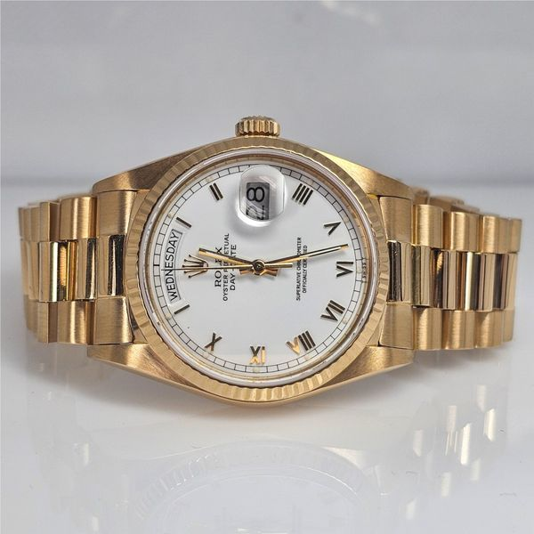 18K Yellow Gold Rolex Oyster Day-Date Watch Image 4 Chipper's Jewelry Bonney Lake, WA