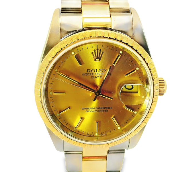 2005 Rolex Date Two-Tone Oyster Bracelet Image 2 Chipper's Jewelry Bonney Lake, WA