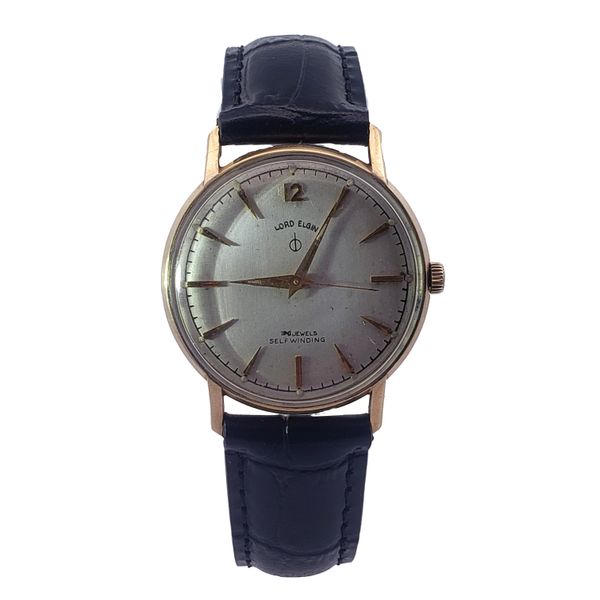 10KY Vintage 1960's Lord Elgin Watch w/Leather Band Image 2 Chipper's Jewelry Bonney Lake, WA