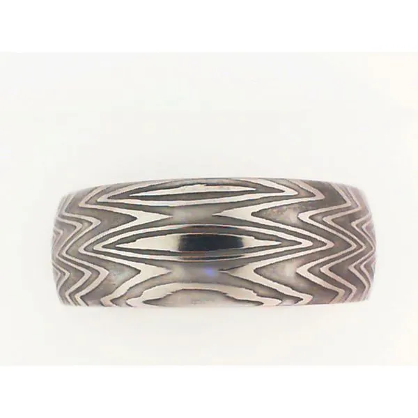 Lashbrook Men's Damascus Wedding Band Image 2 Chipper's Jewelry Bonney Lake, WA
