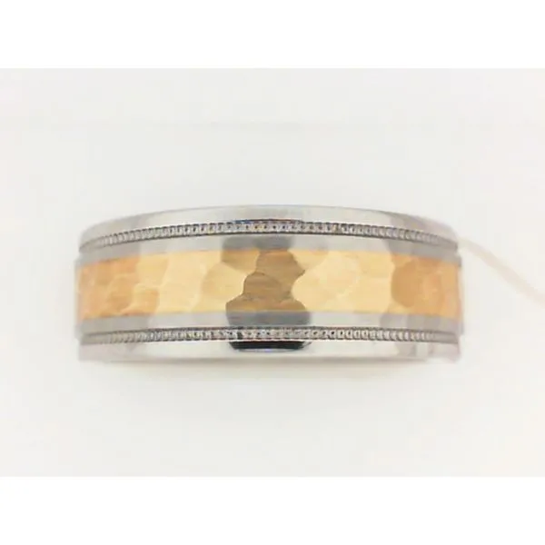 Lashbrook Men's Cobalt Chrome Milgrain Wedding Band with 14K Yellow Gold Inlay Chipper's Jewelry Bonney Lake, WA