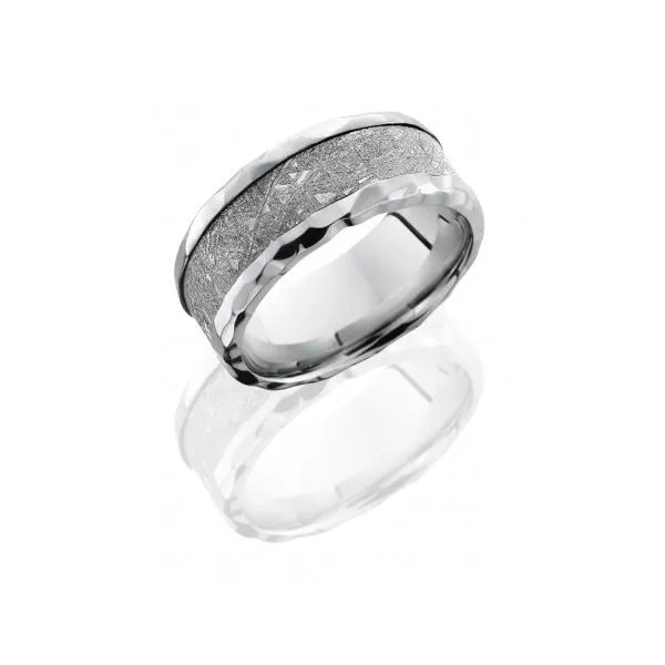 Lashbrook Men's Cobalt Chrome Wedding Band with Geniune Meteorite Inlay Chipper's Jewelry Bonney Lake, WA
