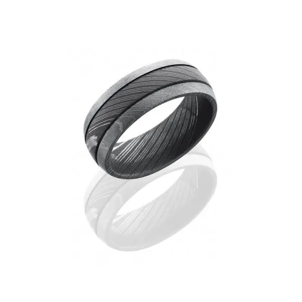 Damascus Band with 2 .5mm Grooves Chipper's Jewelry Bonney Lake, WA