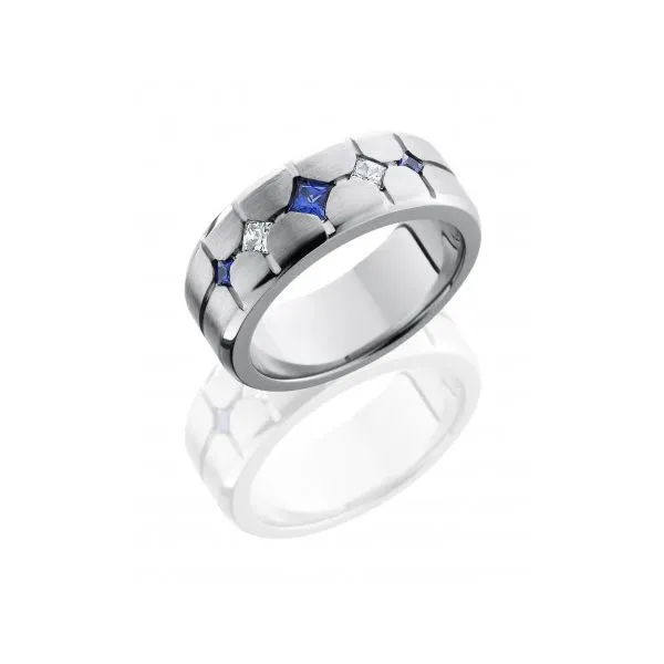 Blue Sapphire & Diamond Cobalt Band Chipper's Jewelry Bonney Lake, WA