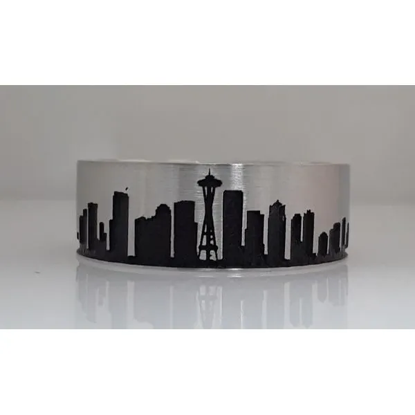 Lashbrook Designs Platinum Men's Ring Image 2 Chipper's Jewelry Bonney Lake, WA