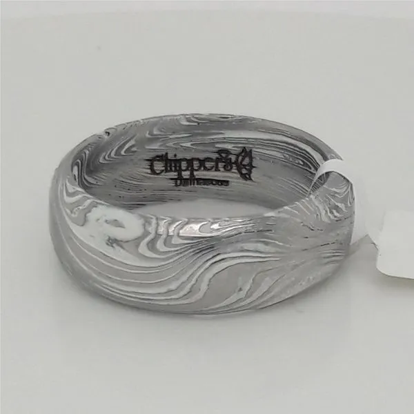 Damascus Marble Wedding Band Chipper's Jewelry Bonney Lake, WA