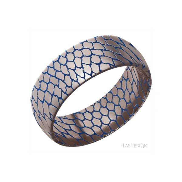 Superconductor Domed Band with Royal Blue Cerakote Chipper's Jewelry Bonney Lake, WA