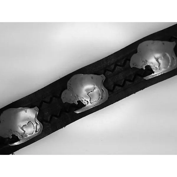 Tan Leather Buffalo Coin Head Cutout Bracelet Image 2 Chipper's Jewelry Bonney Lake, WA