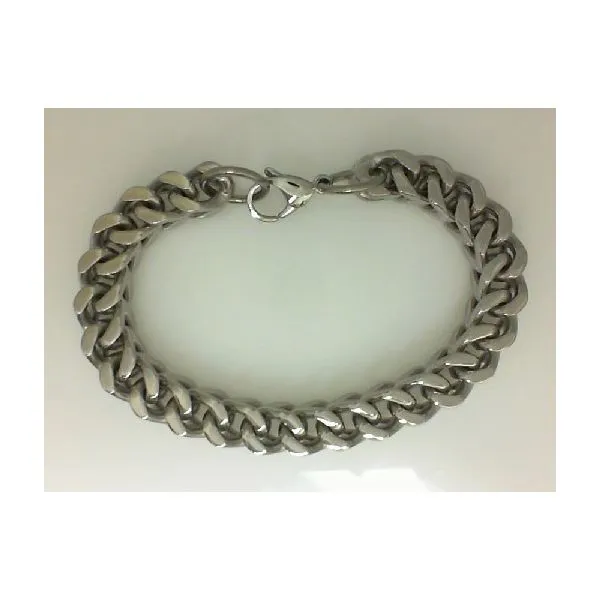 Platinum 9.5" Heavy Wheat Bracelet Chipper's Jewelry Bonney Lake, WA