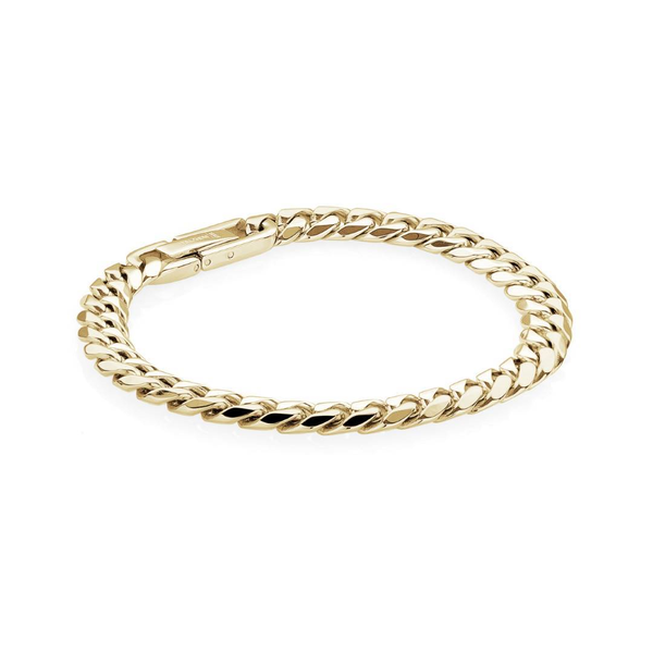 Gold-Ip-S.Steel Polished 7.7Mm-Curb-Link 8.5