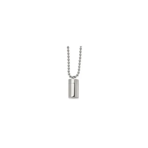Memorial Ash Necklace Stainless with Ball Chain Chipper's Jewelry Bonney Lake, WA