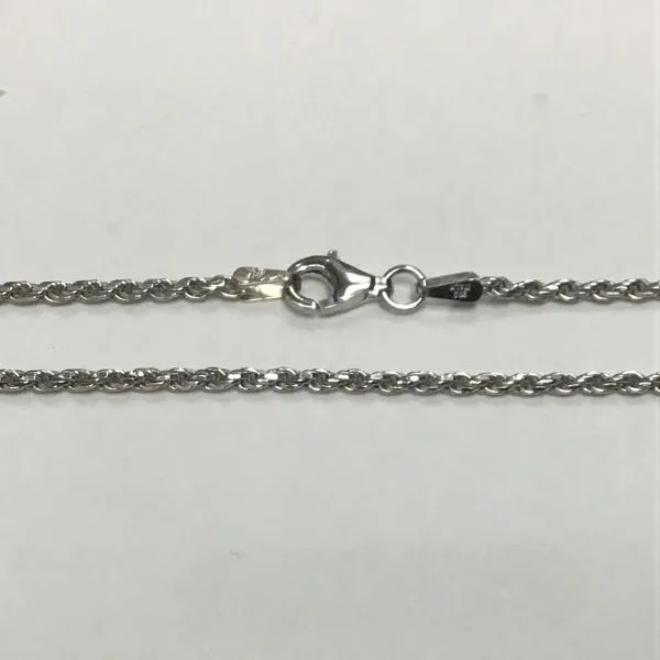 Sterling Silver 18" D/C Rope Chain Chipper's Jewelry Bonney Lake, WA