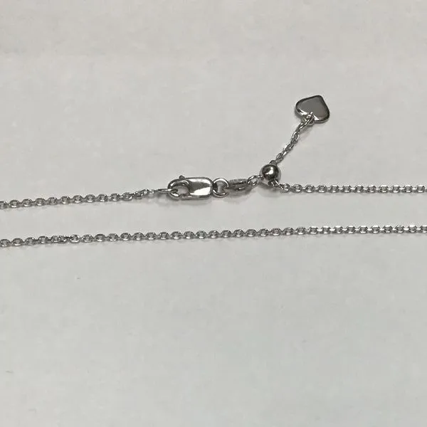 Sterling Silver 22" Adjustable Cable Chain Chipper's Jewelry Bonney Lake, WA
