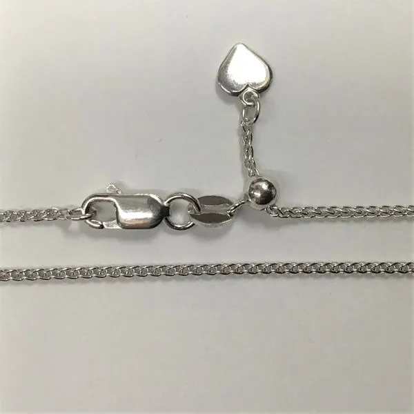 925 Sterling Silver Adjustable D/C Rope Chain Chipper's Jewelry Bonney Lake, WA