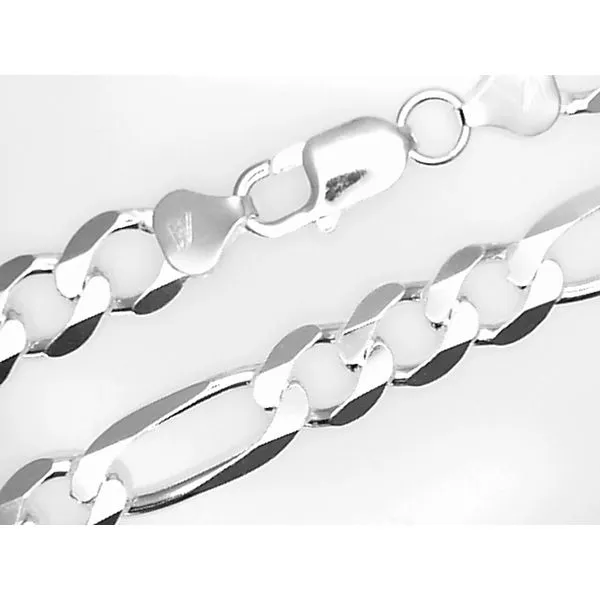 925 Sterling Silver Figaro Link Chain Chipper's Jewelry Bonney Lake, WA