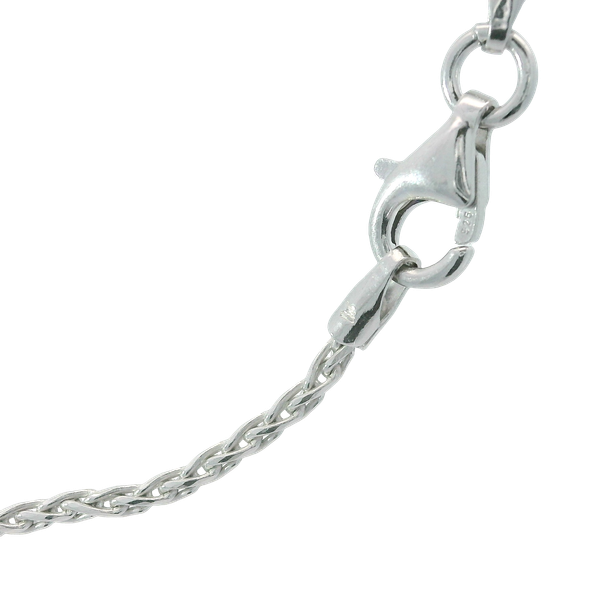 925 Silver D/C Round Wheat Chain Necklace Chipper's Jewelry Bonney Lake, WA