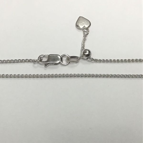 925 Sterling Silver Adjustable Wheat Chain Chipper's Jewelry Bonney Lake, WA