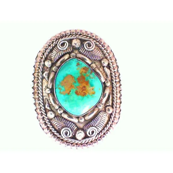 Genuine Royston Turquoise Sterling Silver Native American Cuff Bracelet Chipper's Jewelry Bonney Lake, WA