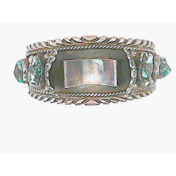Genuine Kingman Turquoise Nugget Watchband Cuff Bracelet Chipper's Jewelry Bonney Lake, WA