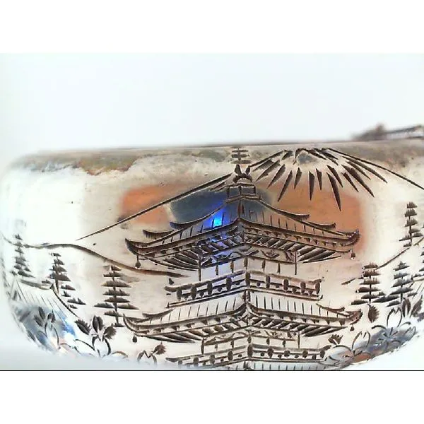 Sterling Silver Bracelet Mt Fuji - Vintage Chipper's Jewelry Bonney Lake, WA