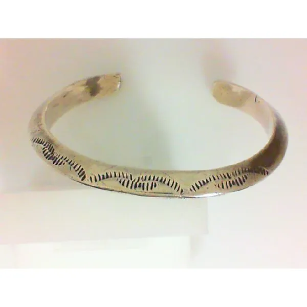Vintage Native American Sterling Silver Bracelet Chipper's Jewelry Bonney Lake, WA
