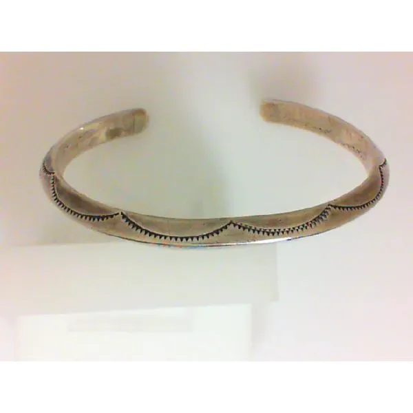 Vintage Native American Sterling Silver Bracelet Chipper's Jewelry Bonney Lake, WA