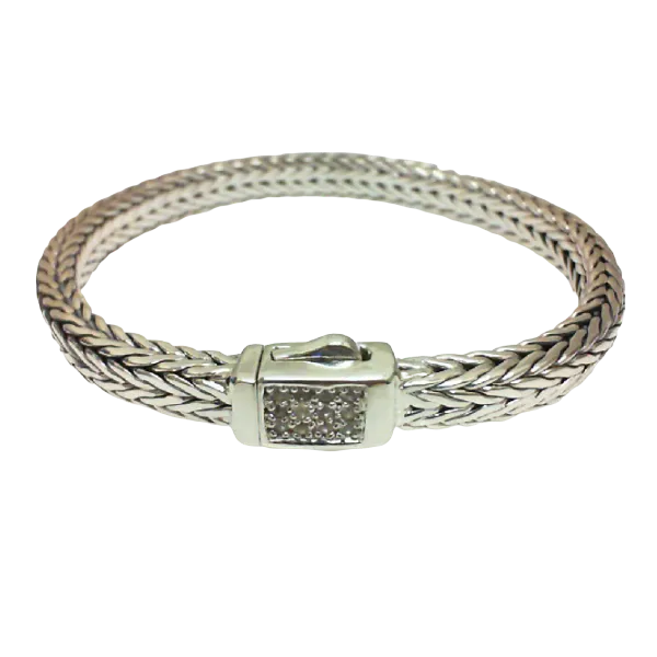 Sterling Silver Bracelet with White Sapphires Chipper's Jewelry Bonney Lake, WA