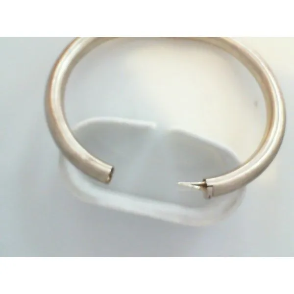 Sterling Silver Hinged Bangle with Satin Finish Bracelet Image 2 Chipper's Jewelry Bonney Lake, WA