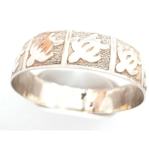 Sterling Silver Bangle with Sea Turtles Bracelet Chipper's Jewelry Bonney Lake, WA