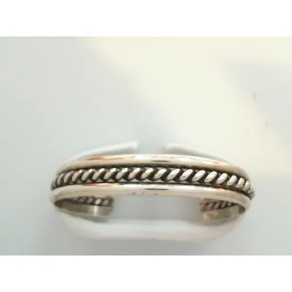 Sterling Silver Bangle with Twisted Center Bracelet Image 2 Chipper's Jewelry Bonney Lake, WA