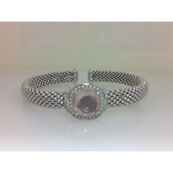 Sterling Silver Pink Quartz Cuff Bracelet Chipper's Jewelry Bonney Lake, WA