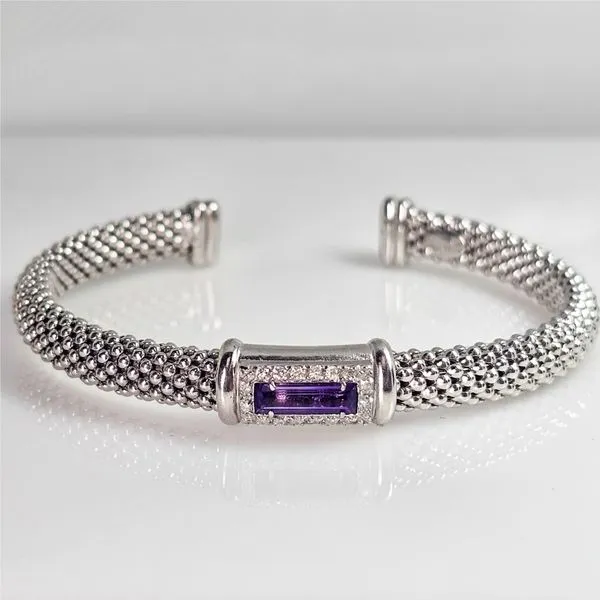Amethyst Popcorn Cuff Bracelet Chipper's Jewelry Bonney Lake, WA