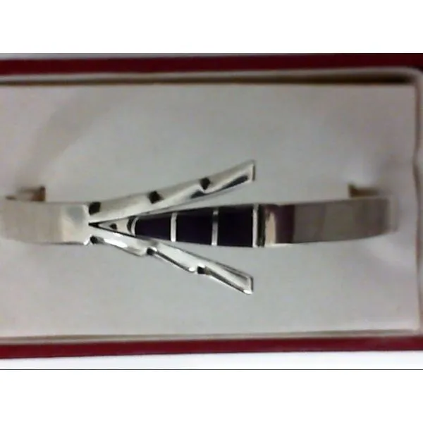Sterling Silver Sodalite Hinged Bangle Bracelet Image 2 Chipper's Jewelry Bonney Lake, WA