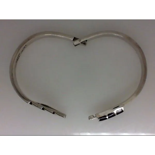 Sterling Silver Sodalite Hinged Bangle Bracelet Image 3 Chipper's Jewelry Bonney Lake, WA