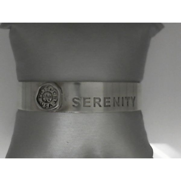 Sterling Silver Engraved "Serenity" Bangle Chipper's Jewelry Bonney Lake, WA