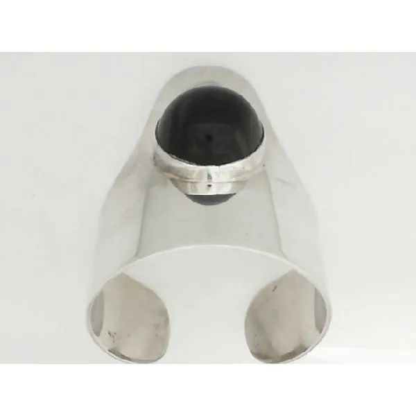 925 Silver Cuff Bracelet with Black Stone Chipper's Jewelry Bonney Lake, WA