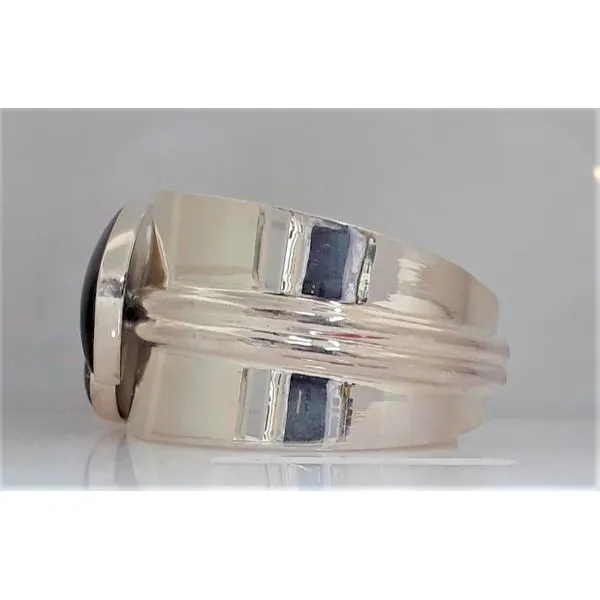 Sterling Silver Leopard Print Stone Inlay Cuff Bracelet Image 2 Chipper's Jewelry Bonney Lake, WA