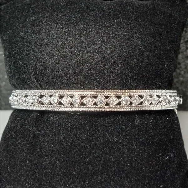 Sterling Silver Bracelet with Cubic Zirconium Chipper's Jewelry Bonney Lake, WA