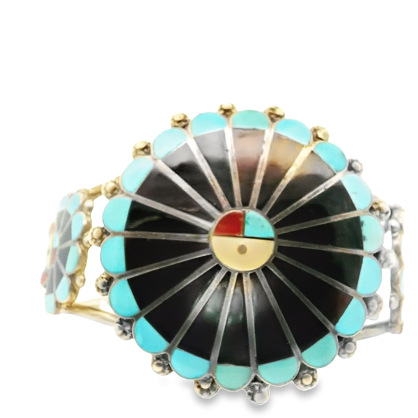 Vintage Zuni Sun Cuff Bracelet & Ring Set Chipper's Jewelry Bonney Lake, WA