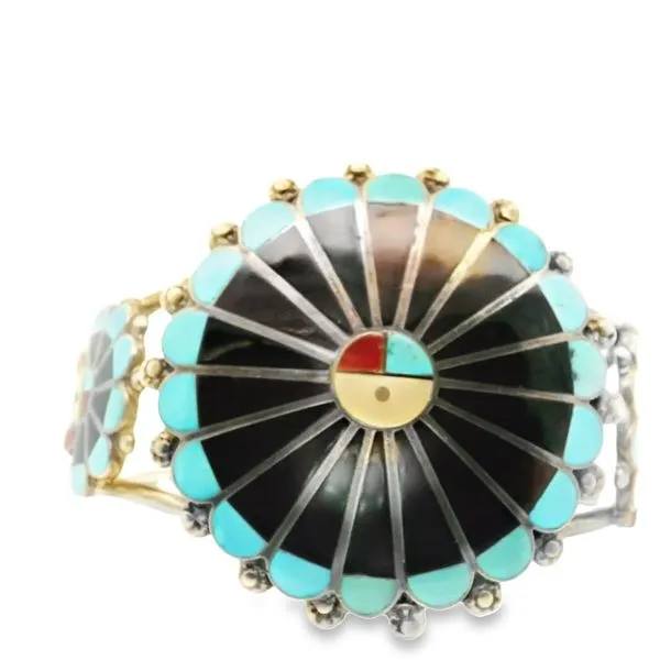 Vintage Zuni Sun Cuff Bracelet & Ring Set Chipper's Jewelry Bonney Lake, WA