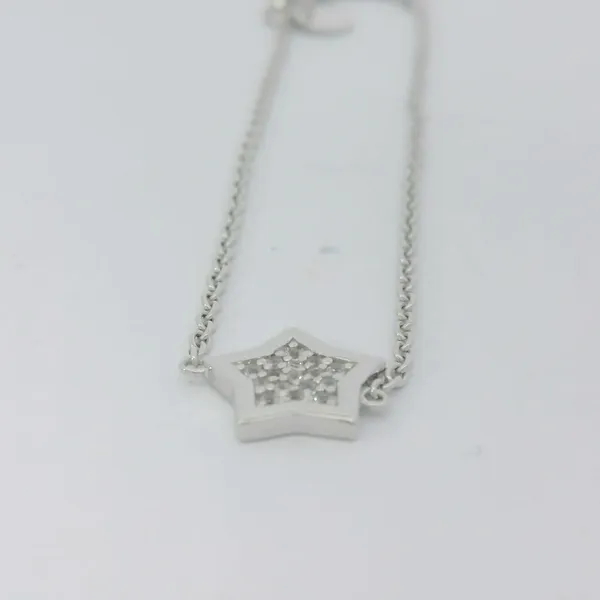 Sterling Silver White Sapphire Star Bracelet Chipper's Jewelry Bonney Lake, WA