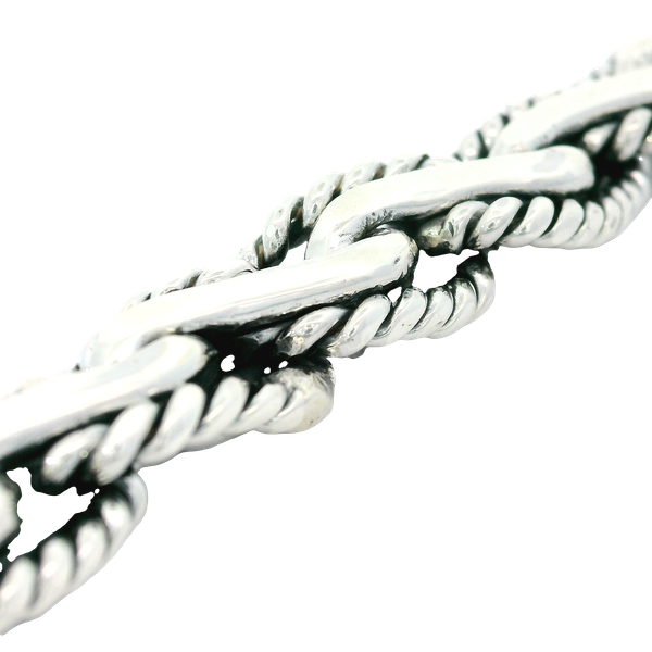 Silver Weave Bracelet with Box Clasp Chipper's Jewelry Bonney Lake, WA