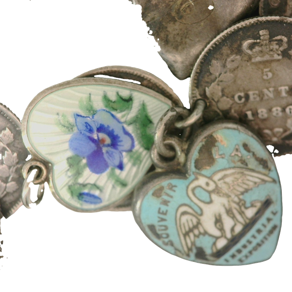 Victorian Coin Heart Bracelet Image 2 Chipper's Jewelry Bonney Lake, WA