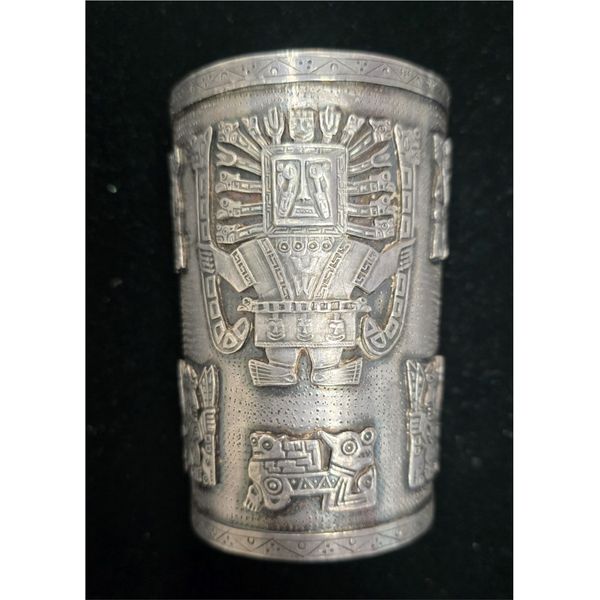 Vintage Sterling Silver1930's Incan God Cuff Bracelet Chipper's Jewelry Bonney Lake, WA